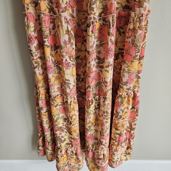 Show Me Your Mumu Floral Linds Midi Dress In Pretty Poppy - Picture 6 of 14